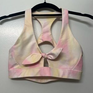 Soul Cycle Sports Bra - tie dye design
